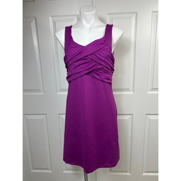 Athleta Dresses & Skirts - Athleta Women's Tangelo Twist Front Lycra Sport Dress Purple Outdoors Medium